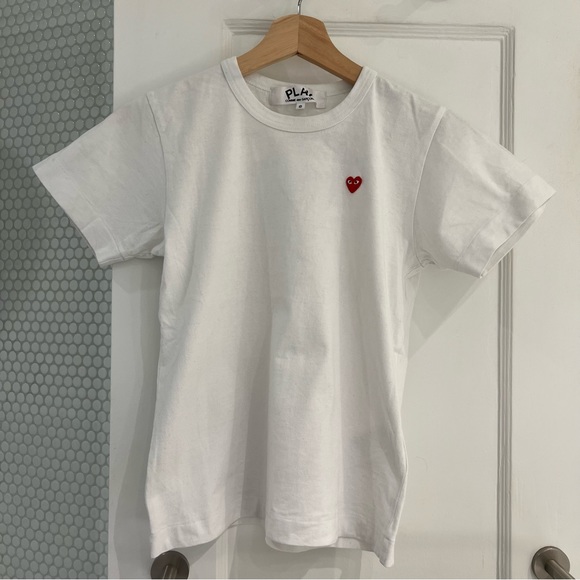 Comme des Garcons PLAY Tops - Comme des Garçons Play T-shirt White